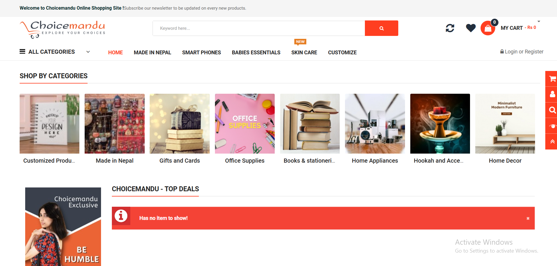 Choicemandu Online Shopping