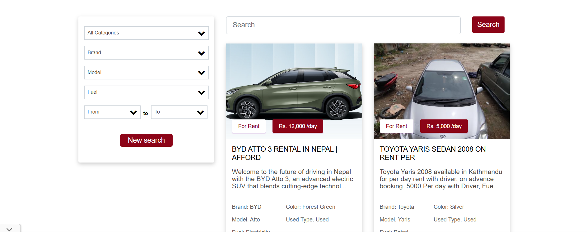 Leasing and Renting Options